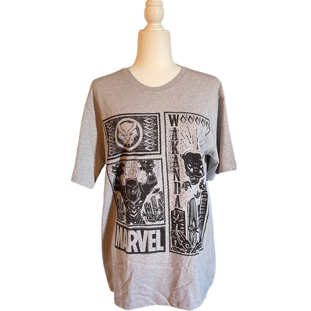 MARVEL GRAPHIC T-SHIRT (WAKANDA) IN GREY-SUPER LIGHTWEIGHT & COMFY **BNWT**